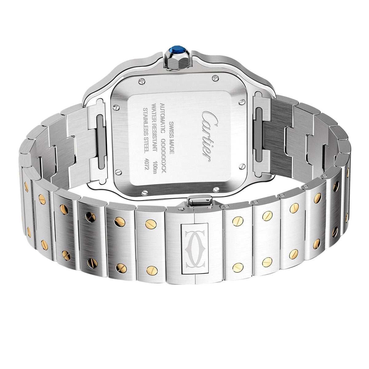 Santos de Cartier Large Model | 40mm, Two-Tone Steel & 18K Yellow Gold, Silver Dial