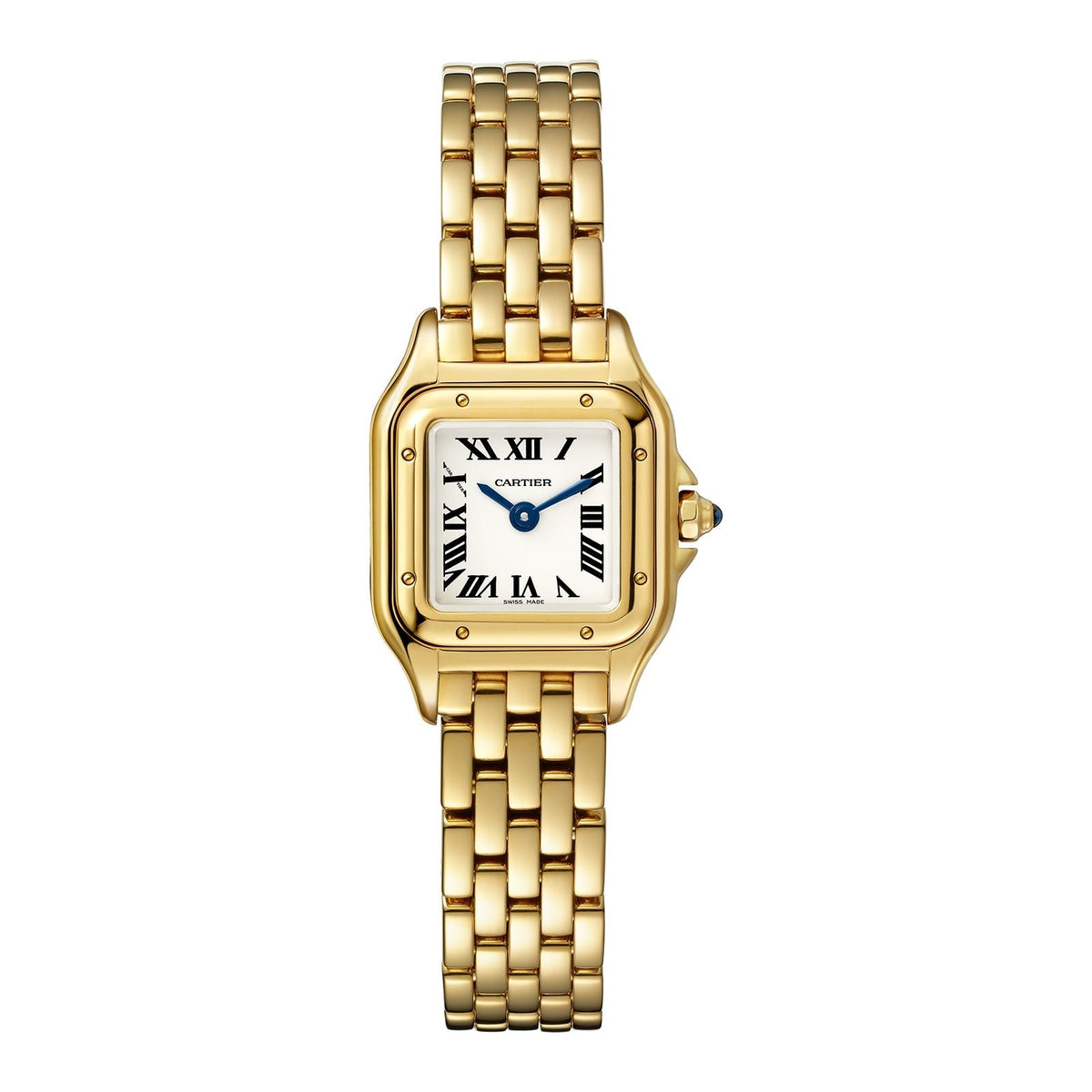 Panthère de Cartier Mini Model | 19mm, 18K Yellow Gold, Silver Dial, Ref. WGPN0016/WGPN0036