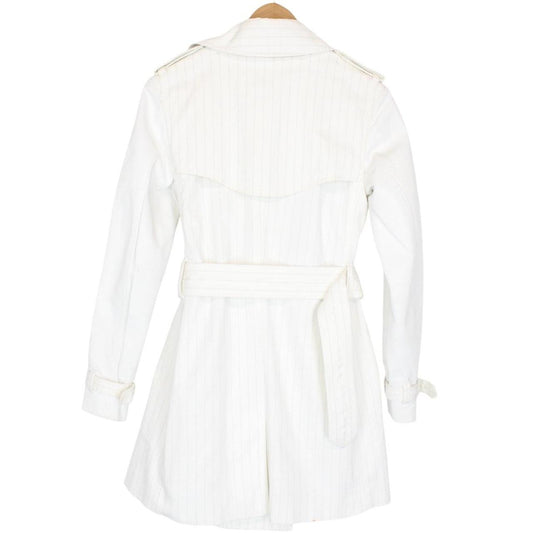 Burberry London Pinstripe Trench Coat Medium